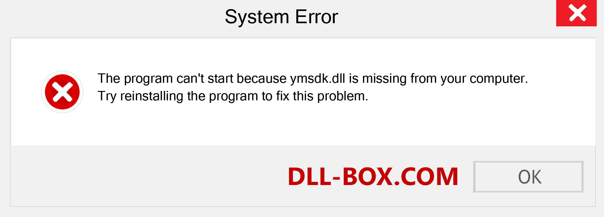  ymsdk.dll file is missing?. Download for Windows 7, 8, 10 - Fix  ymsdk dll Missing Error on Windows, photos, images